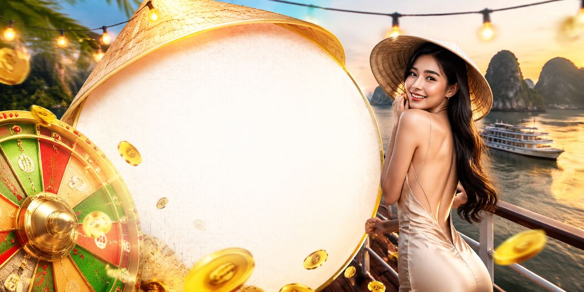 Trải nghiệm roulette live casino tại Hạ Long với nón lá truyền thống Việt Nam