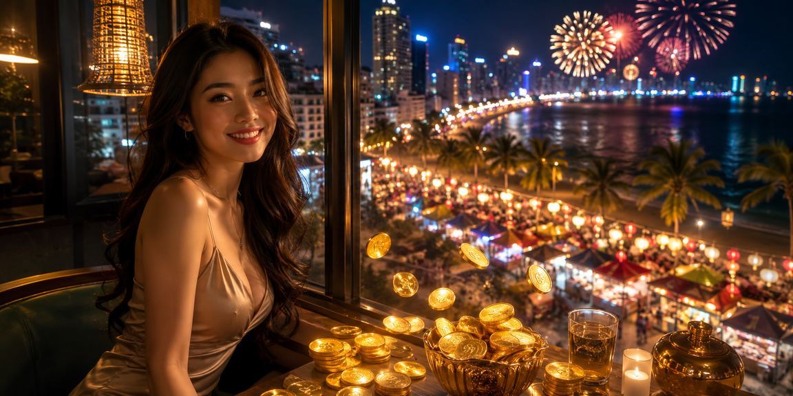 Người dùng kiểm tra khuyến mãi casino tại Nha Trang với cà phê và điện thoại