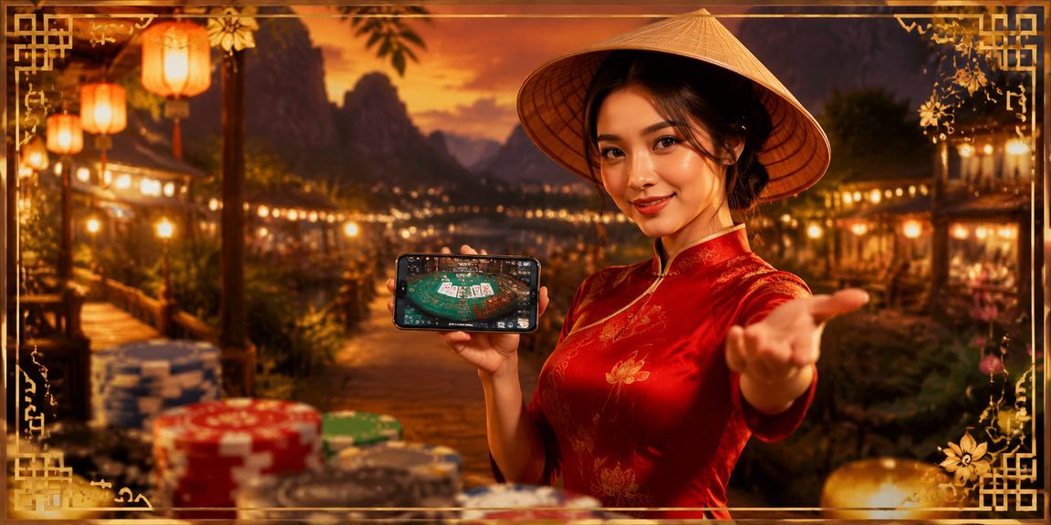 Cảnh chợ đêm Ninh Bình, người dùng theo dõi kèo cược qua điện thoại di động